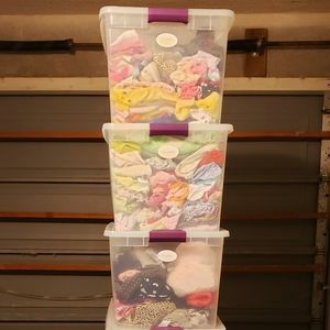 Baby Clothes - 6 bins - newborn to 2T